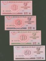 Észak-Korea 1988. "Socialist visitor" teljes sor 8klf bankjegy + 1988. "Kapitalist vi...