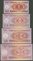 Észak-Korea 1988. "Socialist visitor" teljes sor 8klf bankjegy + 1988. "Kapitalist vi...