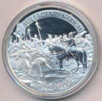 Bognár György (1944-) 1996. "Millecentenárium" Ag emlékérem tokban (15,49g/0.999/42,5mm) T...