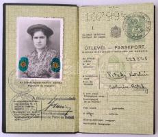 1938 Keményfedeles magyar útlevél / Hungarian passport