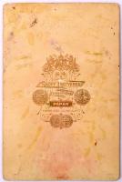 cca 1870 Vadász fotója. Skoff pápai műterméből 11x17 cm