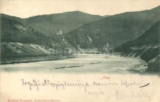 1899 Óváralja, Óvár, Stary hrad; Sztrecsnói hegyiszoros, várrom, kiadja Moskóczi Ferencné / gorge, castle ruins (EK)