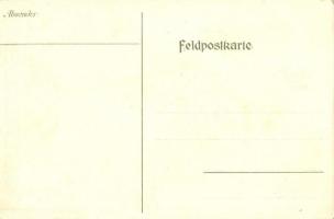 Ostergrüsse! Friede / WWI Military Easter greeting art postcard, litho s: E. Kutzer