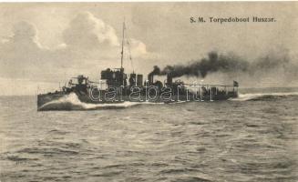 SM Torpedoboot Huszar, a K.u.K. haditengerészet Huszár-osztályú rombolója, G. Fano, Pola 1908 / K.u.K. Kriegsmarine Huszár-class torpedo destroyer