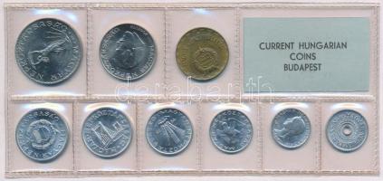 1978. 2f-10Ft 9db klf, érmés forgalmi sor fóliatokban T:1