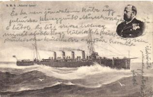 SMS Admiral Spaun, K.u.K. Navy light cruiser, C. Fano, Pola, s: G. Kappler (fa)