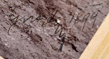 1899 Katonatiszt lovon, nagyméretű kép. Goszleth műterméből. / Hungarian soldier large image  40x33 ...