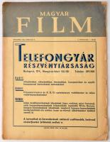 1939 dr. Ágotai Géza (szerk.): Magyar Film. I. évf., 1. szám. Budapest, 1939, Színművészeti és Filmművészeti Kamara, 32 p. A borítója szakadozott, foltos. De alapvetően jó állapotban. Kiadói tűzött papírkötés.