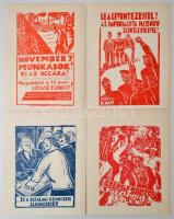 11 db MKP plakát stencil változata az 1930-as évekből. Későbbi facsimile kiadás 21x26 cm