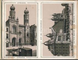 1885 Ő felsége Rudolf trónörökös védnöksége alatt álló országos kiállítás,budapesti  litho leporello...