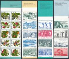 4 stamp-booklets, 4 db klf bélyegfüzet