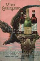 Vini Calissano, Luigi Calissano& Figli, Alba, Piemonte / Calissano Italian wine advertisement, litho (fa)