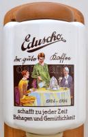 Porcelán testű nosztalgia Eduscho kávédaráló, saját dobozában, jó állapotban, m: 34 cm