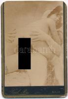 cca 1890 Pornográf fotó Paul bajai műterméből / antique porn photo  7x10 cm