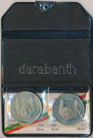 1981. 100Ft Cu-Ni + 5L Cu-Ni magyar-bolgár közös kiadás "Bulgária 1300 éves", eredeti tokb...