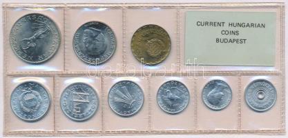 1982. 2f-10Ft 9db klf, érmés forgalmi sor fóliatokban T:1