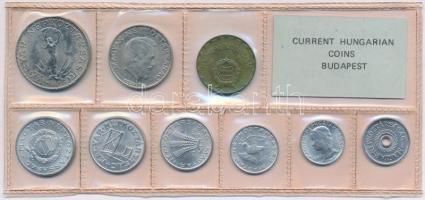 1980. 2f-10Ft 9db klf, érmés forgalmi sor fóliatokban T:1