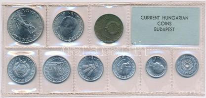 1977. 2f-10Ft 9db klf érmés forgalmi sor fóliatokban T:1