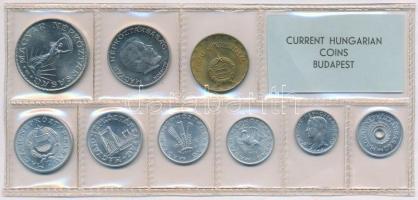 1972. 2f-10Ft 9db klf érmés forgalmi sor fóliatokban T:1