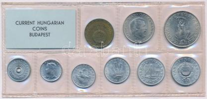 1973. 2f-10Ft 9db klf érmés forgalmi sor fóliatokban T:1