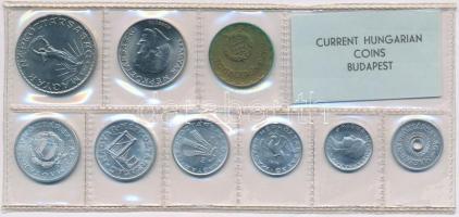 1974. 2f-10Ft 9db klf érmés forgalmi sor fóliatokban T:1