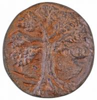 1985. "Herman Ottó 1835-1985" kétoldalas Br plakett. Szign.: Markos (76mm) T:2-