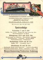 Hamburg-Südamerikanische Dampfschiffahrts-Gesellschaft, Monte Olivia Nordland-Reise 1929 / German steamship trip advertisement, parrot (EB)