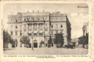 Budapest I. Szent György tér, Honvédelmi Minisztérium palotája, Ganz Antal  (EK)