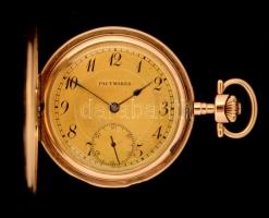 cca 1920 Pacemaker 14K arany zsebóra, Duplafedeles aranyóra, hibátlan, működő állapotban / Ancre Spiral Breguet Pacemaker double lid 14 C gold pocket watch in beautiful working condtition br 69,5 g