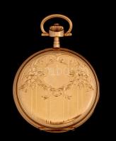 cca 1920 Pacemaker 14K arany zsebóra, Duplafedeles aranyóra, hibátlan, működő állapotban / Ancre Spi...