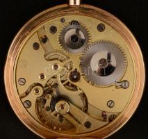 cca 1920 Pacemaker 14K arany zsebóra, Duplafedeles aranyóra, hibátlan, működő állapotban / Ancre Spi...