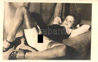 Vintage pornographic photo postcard