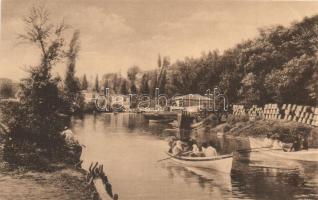 Constantinople, Istanbul; Les Eaux-douces d'Asie / river, boat