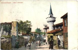 Constantinople, Istanbul; Rue á Scutari / street, mosque (Rb)