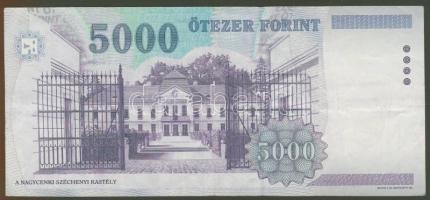 1999. 5000Ft azonos bankjegyen eltérő számozás "812...ill. 832" T:II R!