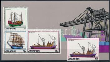 Ship stamp + block, Hajó bélyeg + blokk
