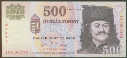 2006. 500Ft "Minta" Csak 500db lett nyomva! RRR!!! T:I