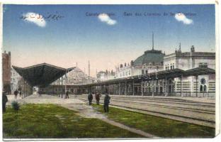 Constantinople, Istanbul; Gare des Chemins de fer Orientaux / railway station (EM)