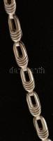 Ezüst "búzaszemű" nyaklánc,  Ag., nettó:9,7 gr., jelzett, 55cm /Silver necklace, Ag, net. ...