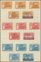 440 db szovjet gyufacímke 25 db kartonlapon(nyulak, nagy október, Ukrajna, béke, stb.)