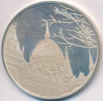 Fülöp Zoltán (1951-) 1978. "Budapest - Parlament / Királyi szent ereklyék" Ag emlékérem sé...