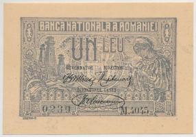 Románia 1920. 1L T:I Romania 1920. 1 Leu C:UNC