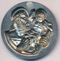 DN "Szent Kristóf" ezüstözött Br lemezérem (41mm) T:1-