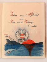 cca 1914-1945 Vegyes osztrák illetve német katonai anyag: katonai szabályzatok (6 db), kézzel írt te...