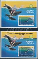 1983-1984 Whale block and UPU overprinted versions, 1983-1984 Bálna blokk és UPU felülnyomásos változata