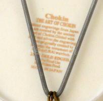 "New York" aranyozott porcelán tál, hibátlan, jelzett, d: 20 cm