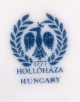 Hollóházi és német porcelánok (mini váza, ékszertartó dobozka, tálka), 4 db, hibátlanok, jelzettek