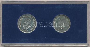 1961. 25Ft Ag + 50Ft Ag "Liszt" pár, eredeti MNB plasztiktokban T:BU