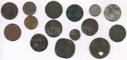 Hollandia 15db-os vegyes pénzérme tétel, közte egy ezüst- valamint két érme a Holland Kelet-India gyarmatról T:2-5 Netherland 15pcs of coins, including 1 silver and 2 coins from the Dutch East Indies C:XF-Pr