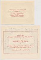 1849. 2Ft "Kincstári utalvány" 1962-es utánnyomata "A magyar pénz története kiállítás...